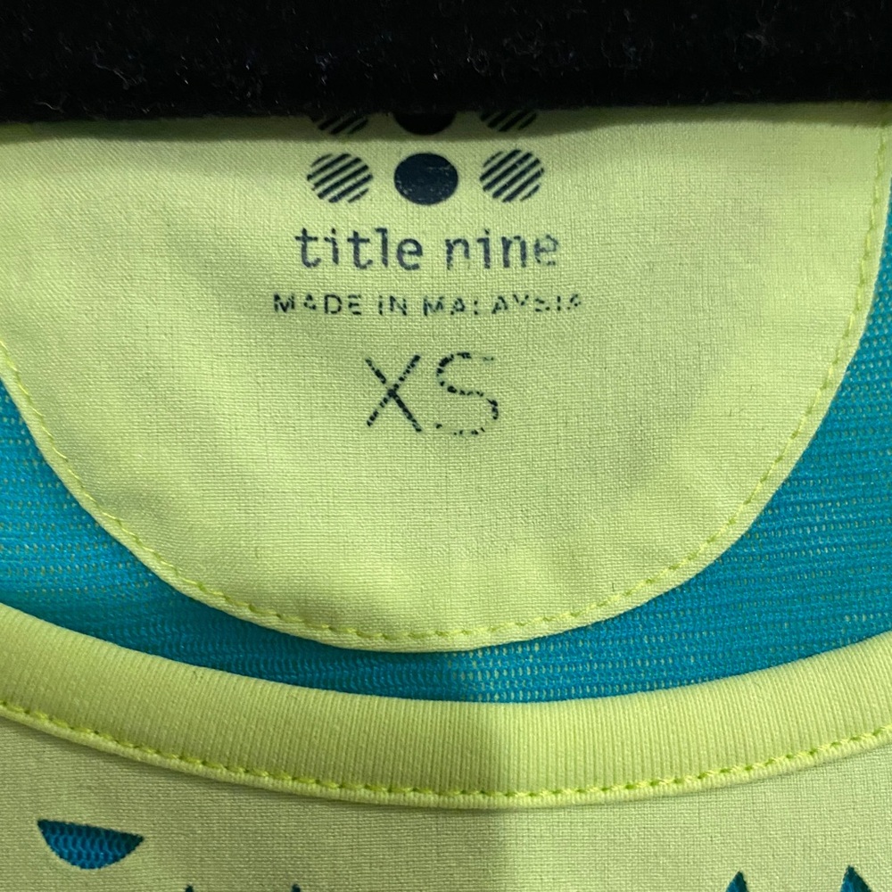 Pre loved Title Nine Lime and Teal Dress